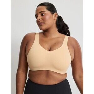 Knix Catalyst High Impact Womens Sports Bra Size 7+ Warm Sand NEW Full Coverage